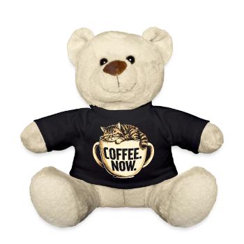 Café maintenant Tasse géante de café Chat drôle - Nounours - noir - Devant