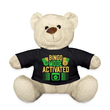 Bingo Game Bingo Mode Activated Bingo - Teddy Bear - black - Front