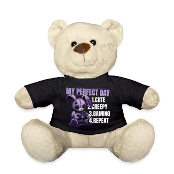 Pastel Goth Soft Goth Gaming Gamer - Nounours - noir - Devant