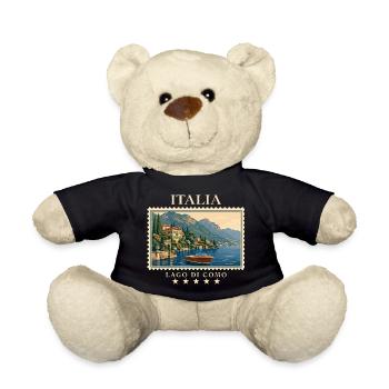 Italien Lago di Como Vintage Reisemarke - Teddy - Schwarz - Vorne
