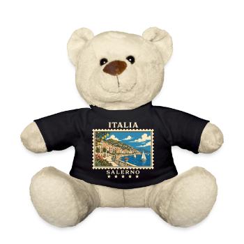 Italien Salerno Vintage Reisemarke - Teddy - Schwarz - Vorne