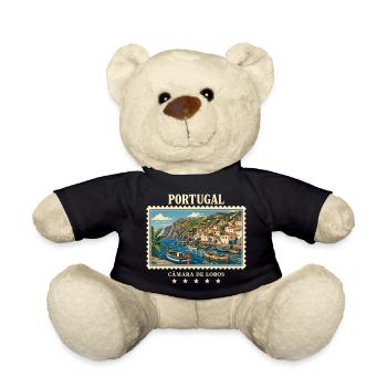 Portugal Câmara de Lobos Vintage Reisemarke - Teddy - Schwarz - Vorne