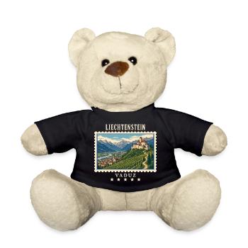 Liechtenstein Vaduz Vintage Reisemarke - Teddy - Schwarz - Vorne
