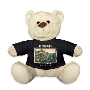 Luxemburg Luxemburg-Stadt Vintage Reisemarke - Teddy - Schwarz - Vorne