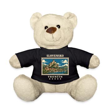Slowakei Trenčín Vintage Reisemarke - Teddy - Schwarz - Vorne