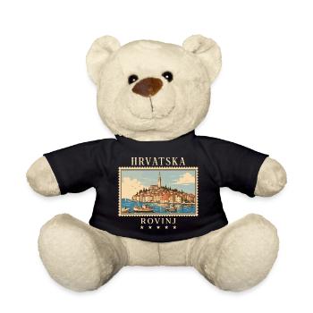 Kroatien Rovinj Vintage Reisemarke - Teddy - Schwarz - Vorne