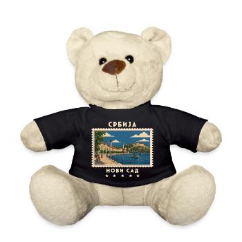 Serbien Novi Sad Vintage Reisemarke - Teddy - Schwarz - Vorne