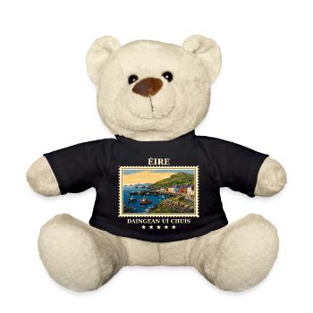 Irland Dingle Vintage Reisemarke - Teddy - Schwarz - Vorne