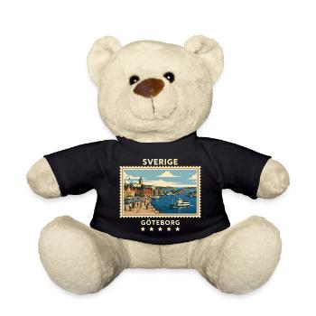 Schweden Göteborg Vintage Reisemarke - Teddy - Schwarz - Vorne