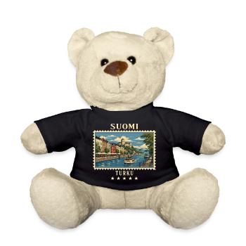 Finnland Turku Vintage Reisemarke - Teddy - Schwarz - Vorne