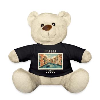 Italien Venedig Vintage Reisemarke - Teddy - Schwarz - Vorne