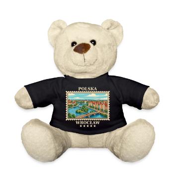 Polen Wrocław Vintage Reisemarke - Teddy - Schwarz - Vorne