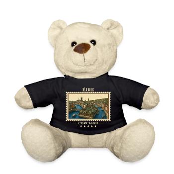Irland Cork Vintage Reisemarke - Teddy - Schwarz - Vorne