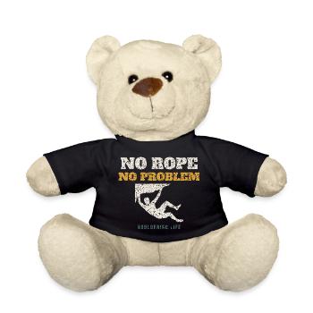No Rope No Problem - Teddy Bear - black - Front