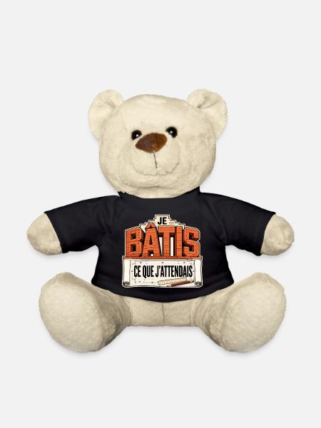 Je bâtis ce que j'attendais - Nounours - noir