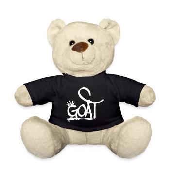 GOAT Greatest Of All Time Graffiti Crown (white) - Teddy Bear - black - Front