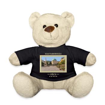 Ungarn Pécs Vintage Reisemarke - Teddy - Schwarz - Vorne