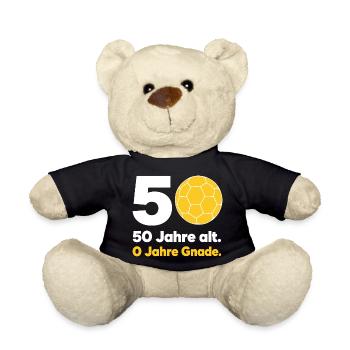 50. Geburtstag Handball – 0 Jahre Gnade - Teddy - Schwarz - Vorne