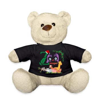 lustiger Tierpfleger - Teddy - Schwarz - Vorne