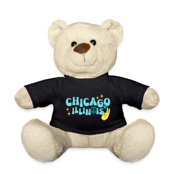 Chicago 70er Jahre Hippie - Teddy - Schwarz - Vorne