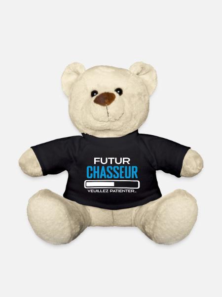 Futur Chasseur Idée Cadeau Chasseur Comme Papa - Nounours - noir