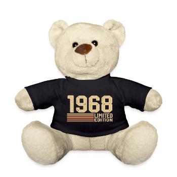 Né en 1968 anniversaire - Cadeau 1968 Vintage 1968 - Nounours - noir - Devant