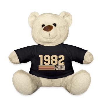 Born in 1982 Birthday - Gift 1982 Vintage 1982 - Teddy Bear - black - Front