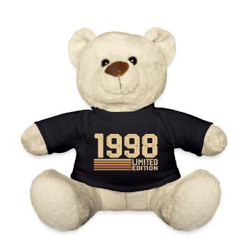 Born in 1998 Birthday - Gift 1998 Vintage 1998 - Teddy Bear - black - Front