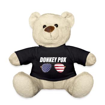 Donkey Pox - Teddy Bear - black - Front