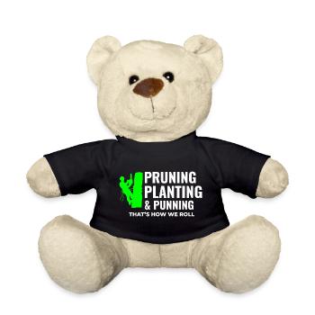 Baumpfleger Baumchirurg Kletterer Klettertrimmer - Teddy - Schwarz - Vorne