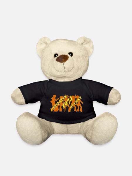 Geburtsjahr 1974 Vintage Retro, Geburt, Geburtstag - Teddy - Schwarz