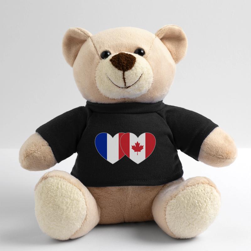 Frankreich Kanada Flagge Herz Teddy