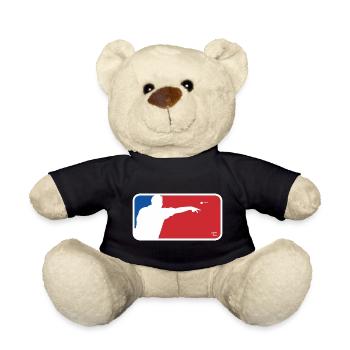 Darts US style! Darts Player, Darts Club, Flight - Teddy Bear - black - Front