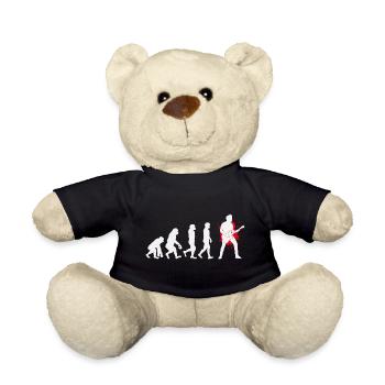 Basse Guitariste Musicien Bassiste Evolution - Nounours - noir - Devant