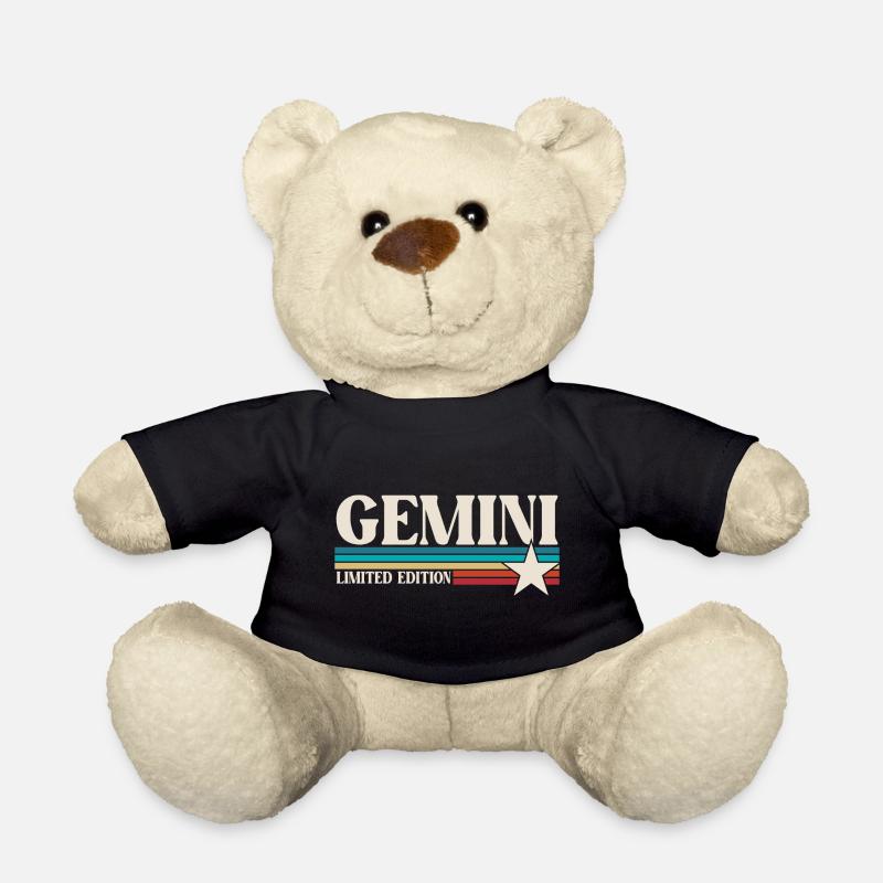 Sternzeichen Zwillinge - Teddy - Schwarz