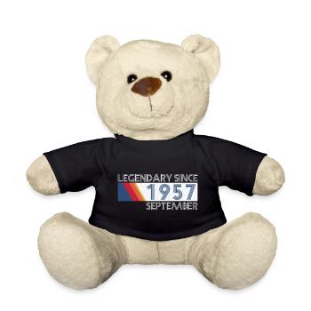 Retro SiFi Legendary since September 1957 - Geburt - Teddy - Schwarz - Vorne