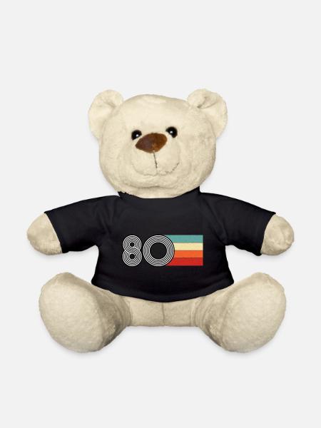 1980 Rétro vintage 80 anniversaire années 80 - Nounours - noir