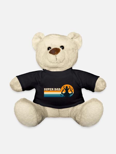 Super Papa Superpapa - Teddy - Schwarz
