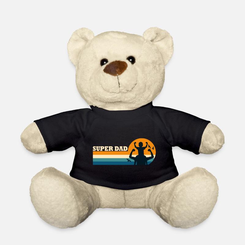 Super Papa Superpapa - Teddy - Schwarz