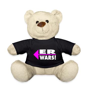 Er wars! Partner- oder Partyshirt - Teddy - Schwarz - Vorne