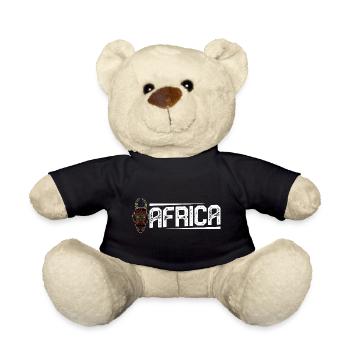 Afrika Maske Afrikanisch Afro Geschichte - Teddy - Schwarz - Vorne