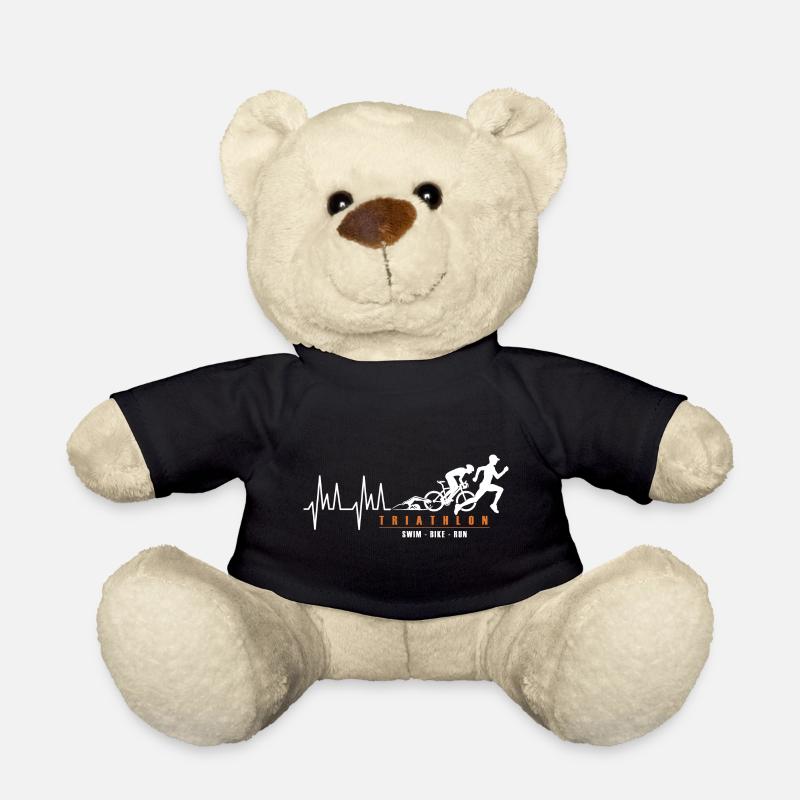 Triathlon Triathlet Sport Triathlon - Teddy - Schwarz