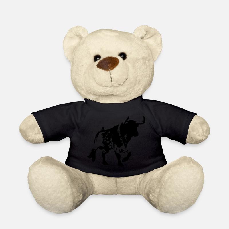 Stier Sternzeichen Geschenk - Teddy - Schwarz