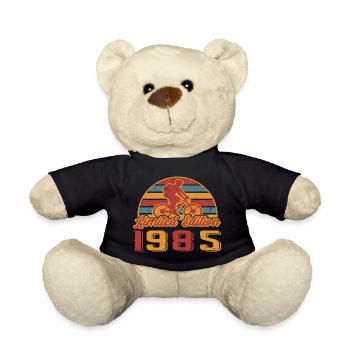 Fahrrad Radfahrer Bike Geburtstag Baujahr 1985 - Teddy - Schwarz - Vorne