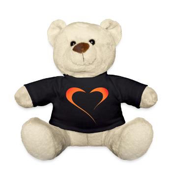 Play of colors of love - Teddy Bear - black - Front