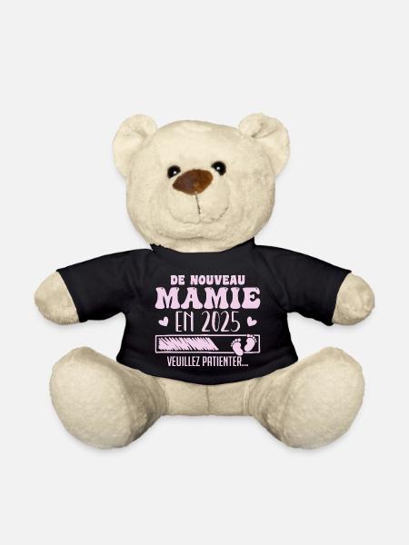 Grossesse Grand Mère Encore Mamie 2025 - Nounours - noir