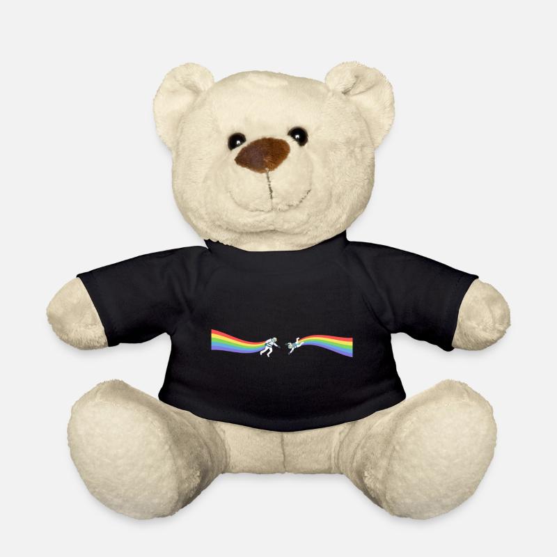 Pride Astronaut Regenbogen LGBT CSD Gay Geschenk - Teddy - Schwarz
