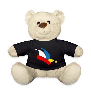 Narrenkappe Mainz - Teddy - Schwarz - Vorne