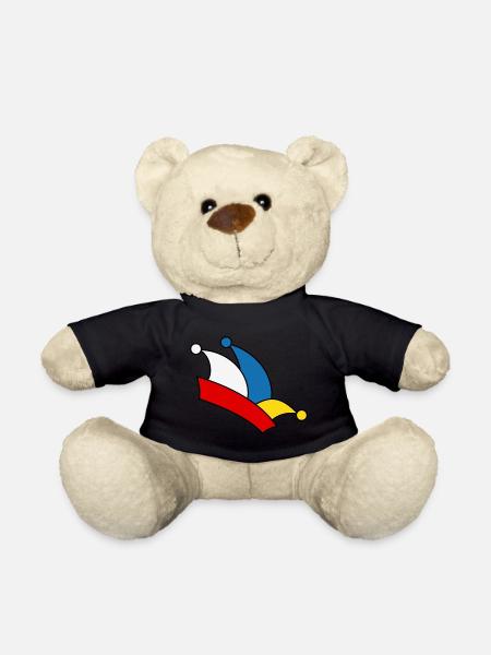 Narrenkappe Mainz - Teddy - Schwarz
