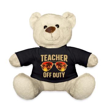 Teacher Off Duty Lehrer außer Dienst - Teddy - Schwarz - Vorne